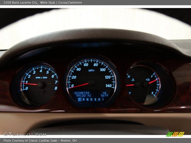 White Opal / Cocoa/Cashmere 2008 Buick Lucerne CXL
