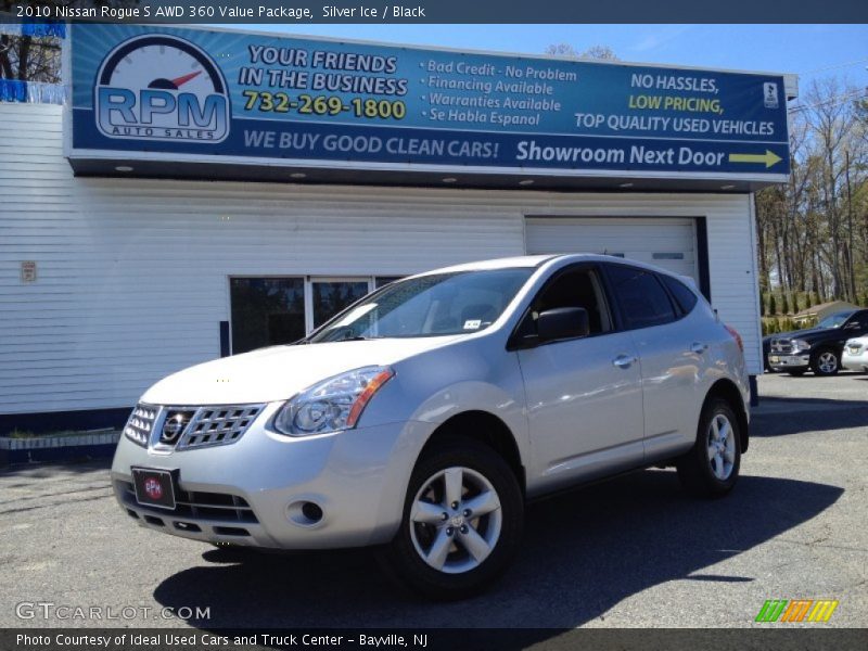 Silver Ice / Black 2010 Nissan Rogue S AWD 360 Value Package