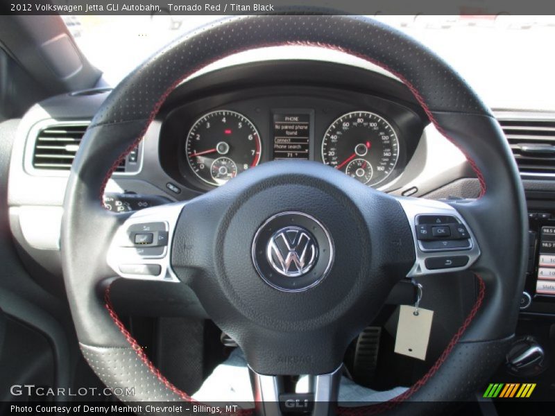Tornado Red / Titan Black 2012 Volkswagen Jetta GLI Autobahn