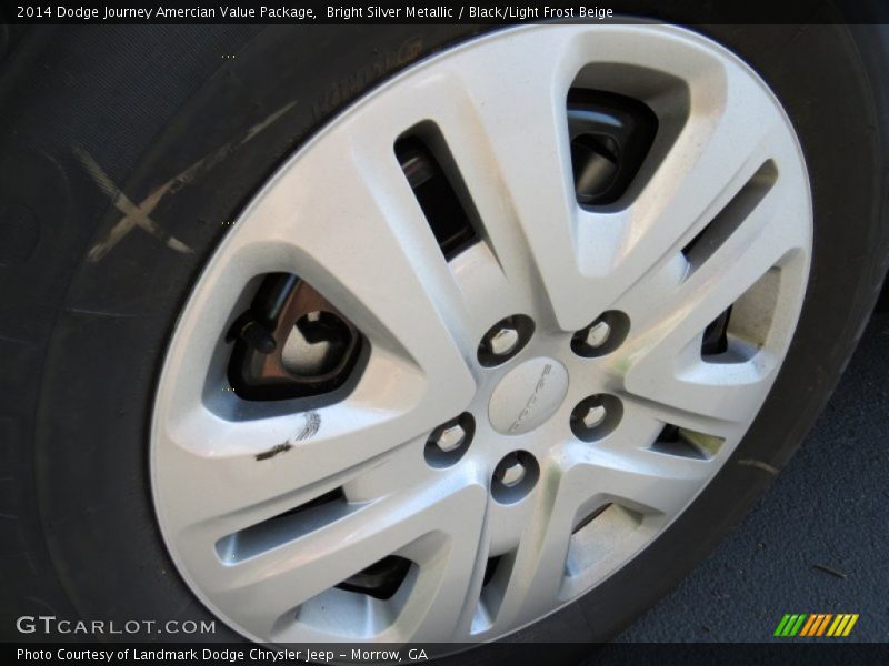 Bright Silver Metallic / Black/Light Frost Beige 2014 Dodge Journey Amercian Value Package