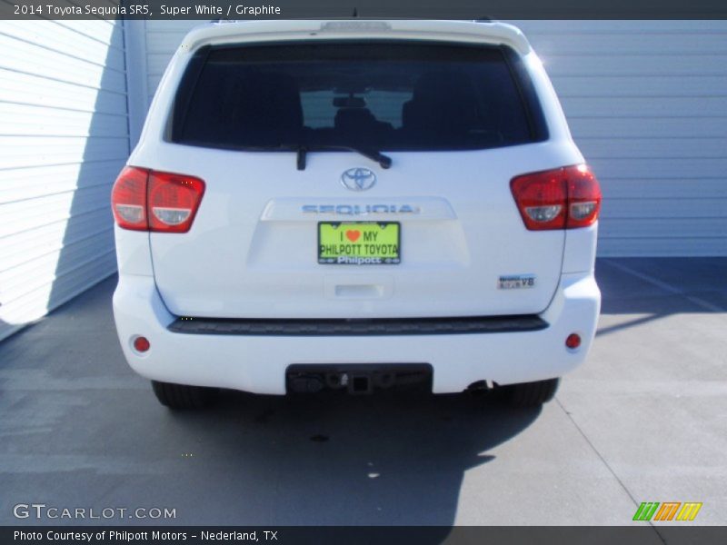 Super White / Graphite 2014 Toyota Sequoia SR5