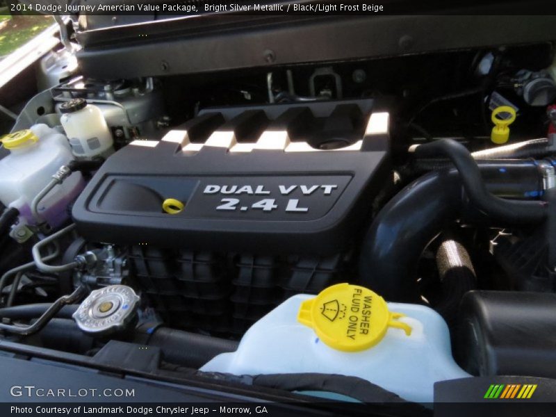 Bright Silver Metallic / Black/Light Frost Beige 2014 Dodge Journey Amercian Value Package