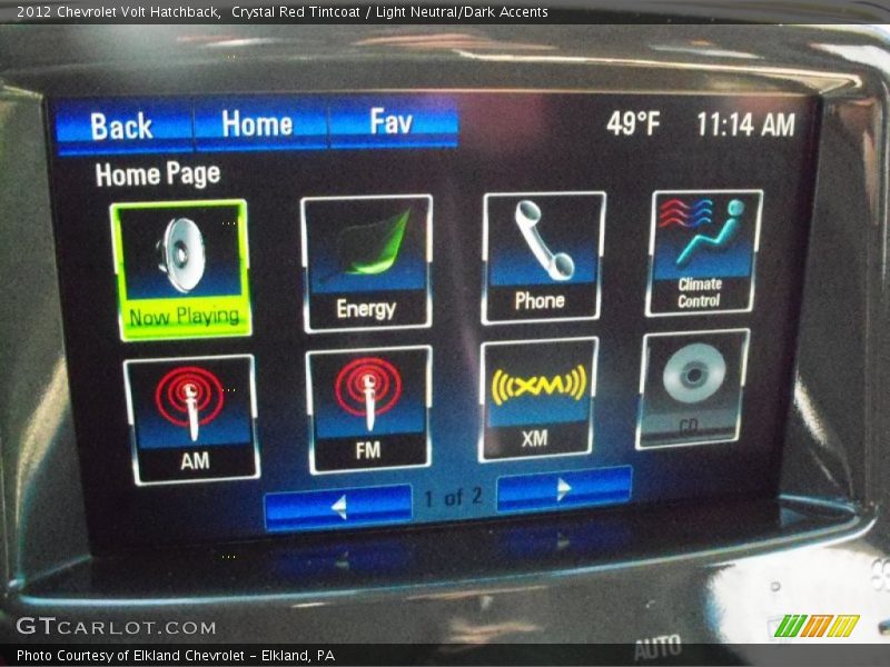 Crystal Red Tintcoat / Light Neutral/Dark Accents 2012 Chevrolet Volt Hatchback