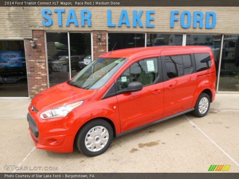 Race Red / Medium Stone 2014 Ford Transit Connect XLT Wagon