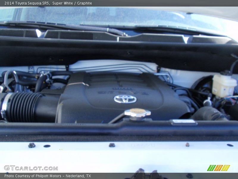 Super White / Graphite 2014 Toyota Sequoia SR5