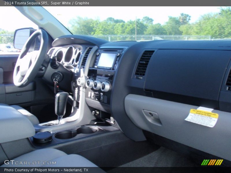 Super White / Graphite 2014 Toyota Sequoia SR5
