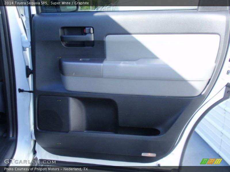 Super White / Graphite 2014 Toyota Sequoia SR5
