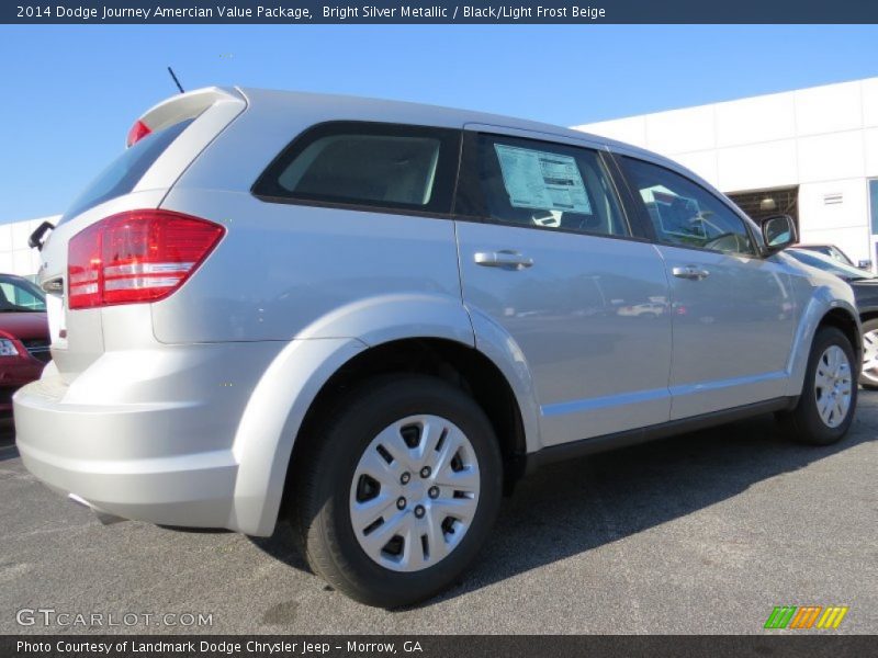 Bright Silver Metallic / Black/Light Frost Beige 2014 Dodge Journey Amercian Value Package