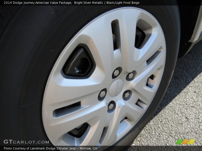 Bright Silver Metallic / Black/Light Frost Beige 2014 Dodge Journey Amercian Value Package