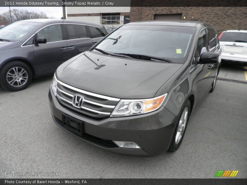 Smoky Topaz Metallic / Gray 2011 Honda Odyssey Touring