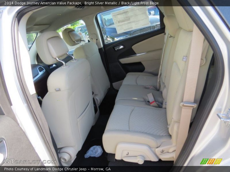 Bright Silver Metallic / Black/Light Frost Beige 2014 Dodge Journey Amercian Value Package