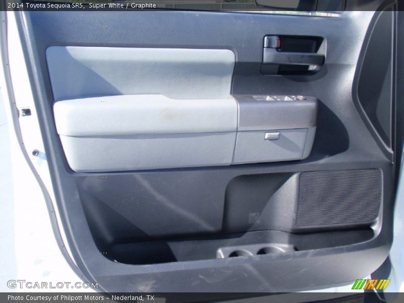 Super White / Graphite 2014 Toyota Sequoia SR5