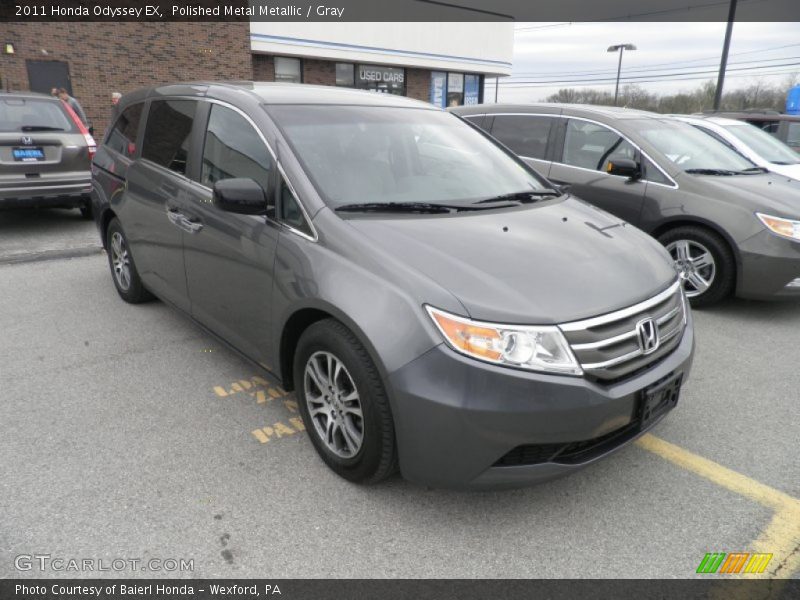 Polished Metal Metallic / Gray 2011 Honda Odyssey EX