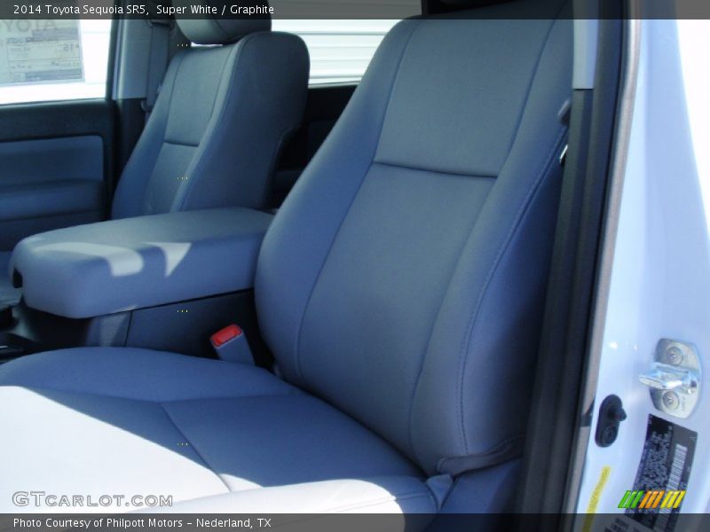 Super White / Graphite 2014 Toyota Sequoia SR5