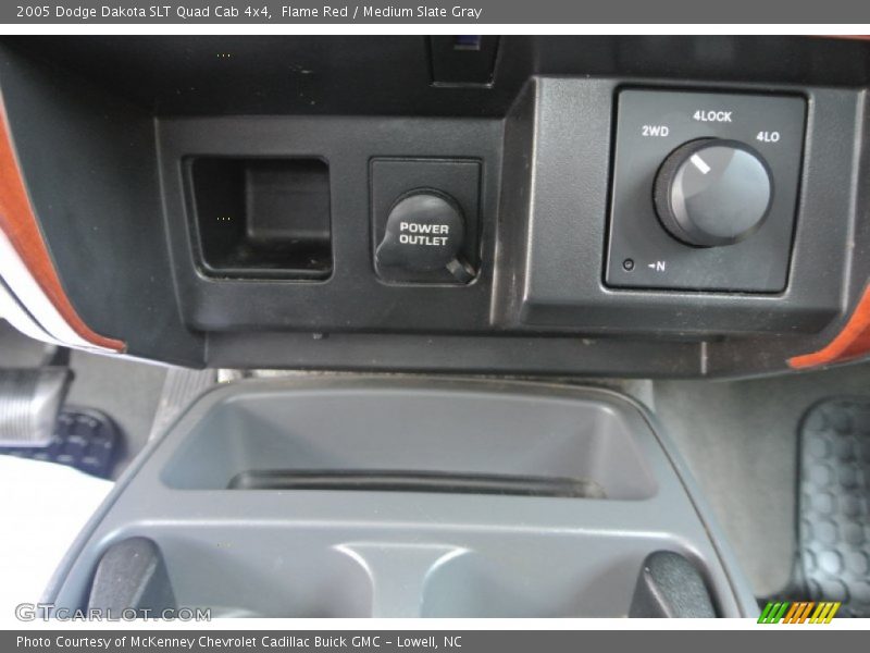 Flame Red / Medium Slate Gray 2005 Dodge Dakota SLT Quad Cab 4x4