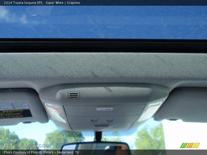 Super White / Graphite 2014 Toyota Sequoia SR5