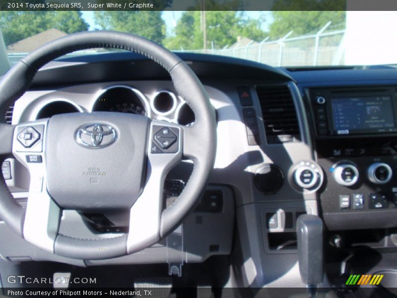 Super White / Graphite 2014 Toyota Sequoia SR5