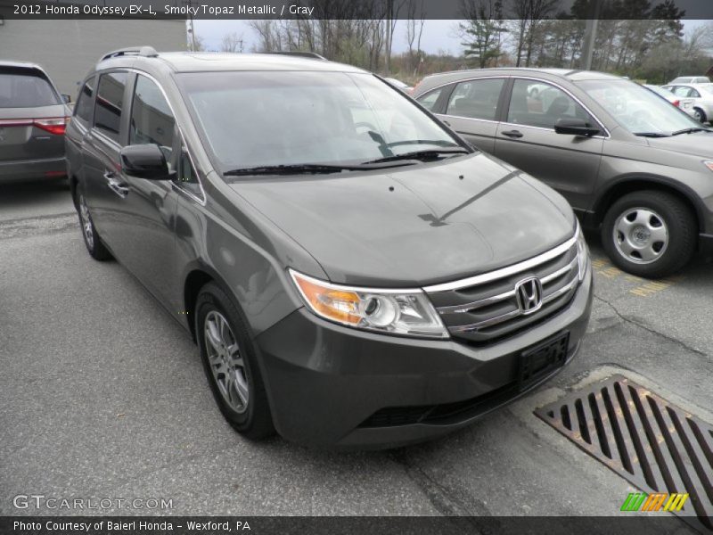 Smoky Topaz Metallic / Gray 2012 Honda Odyssey EX-L