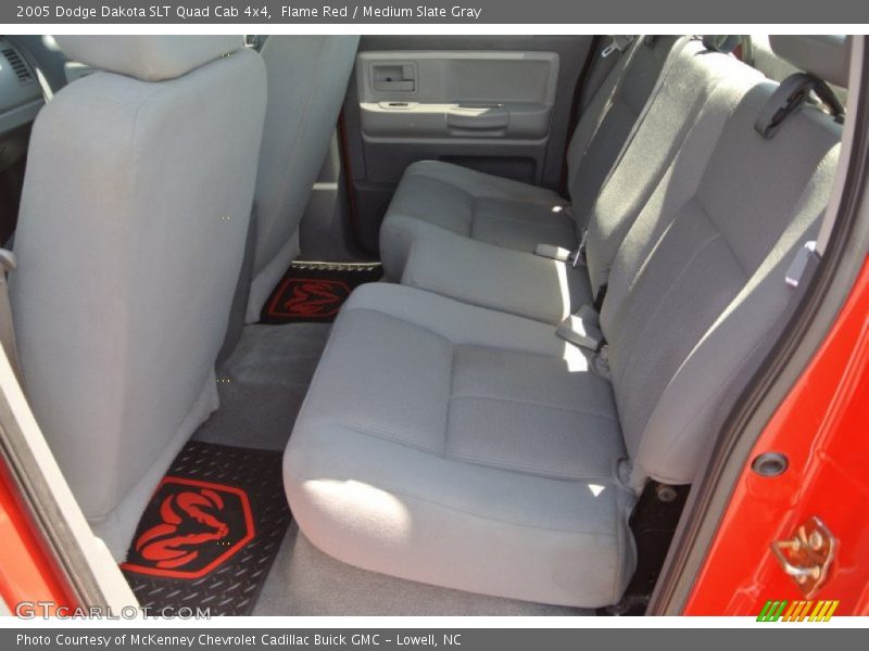 Flame Red / Medium Slate Gray 2005 Dodge Dakota SLT Quad Cab 4x4