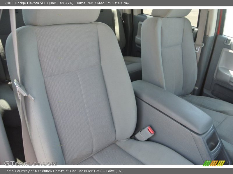 Flame Red / Medium Slate Gray 2005 Dodge Dakota SLT Quad Cab 4x4
