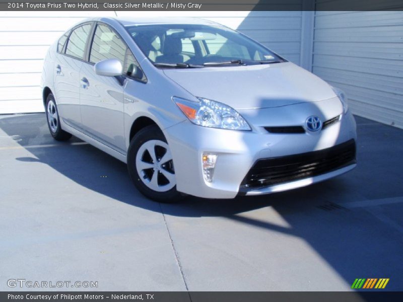 Classic Silver Metallic / Misty Gray 2014 Toyota Prius Two Hybrid