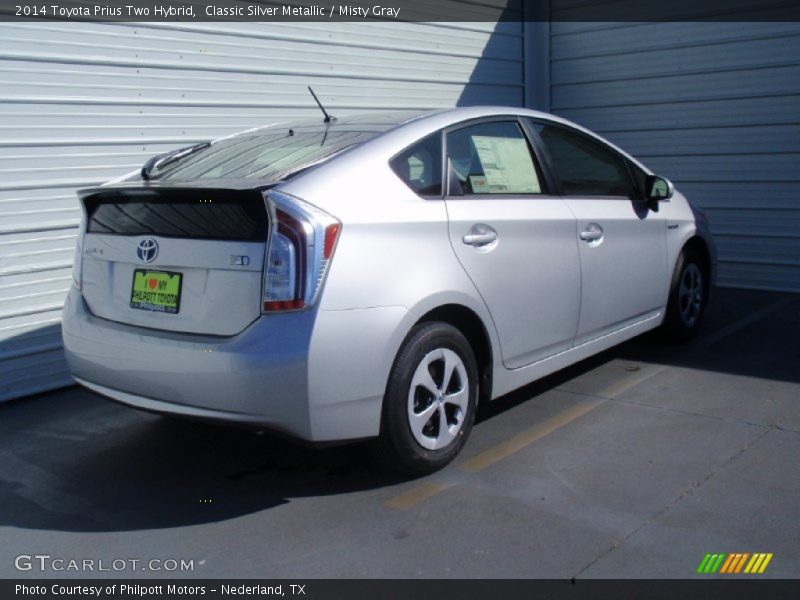 Classic Silver Metallic / Misty Gray 2014 Toyota Prius Two Hybrid