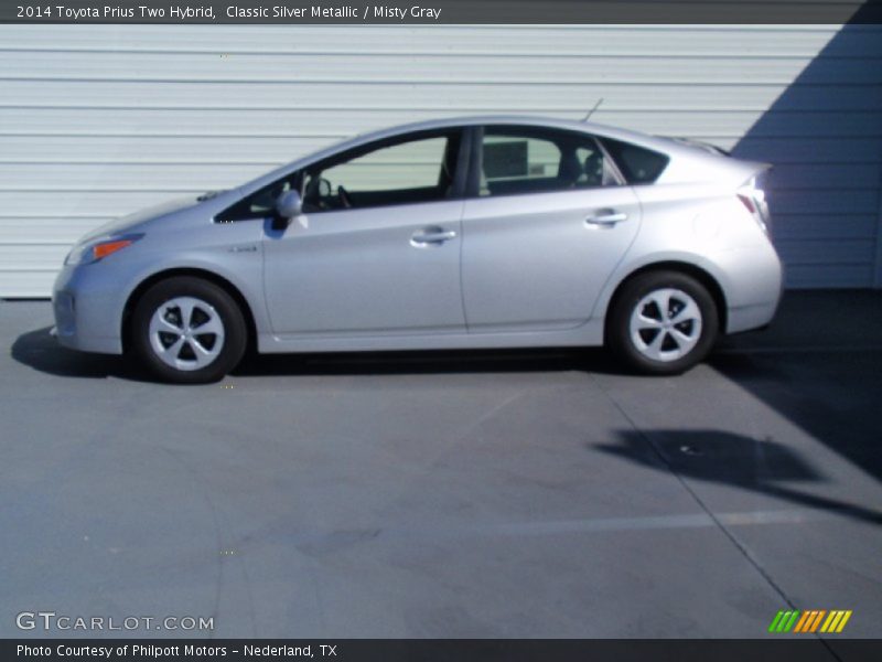 Classic Silver Metallic / Misty Gray 2014 Toyota Prius Two Hybrid
