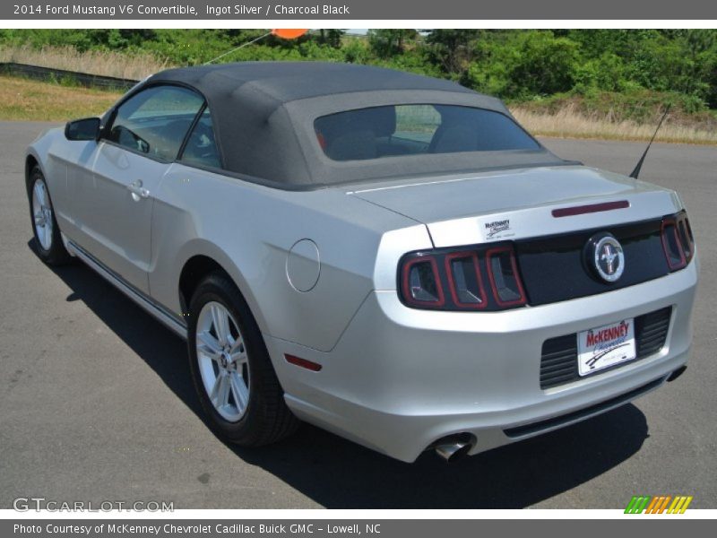 Ingot Silver / Charcoal Black 2014 Ford Mustang V6 Convertible