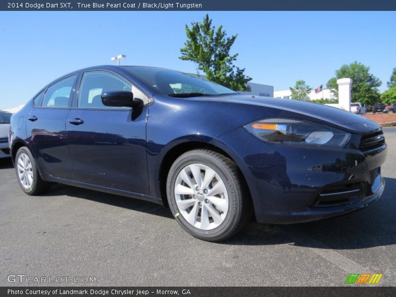 True Blue Pearl Coat / Black/Light Tungsten 2014 Dodge Dart SXT