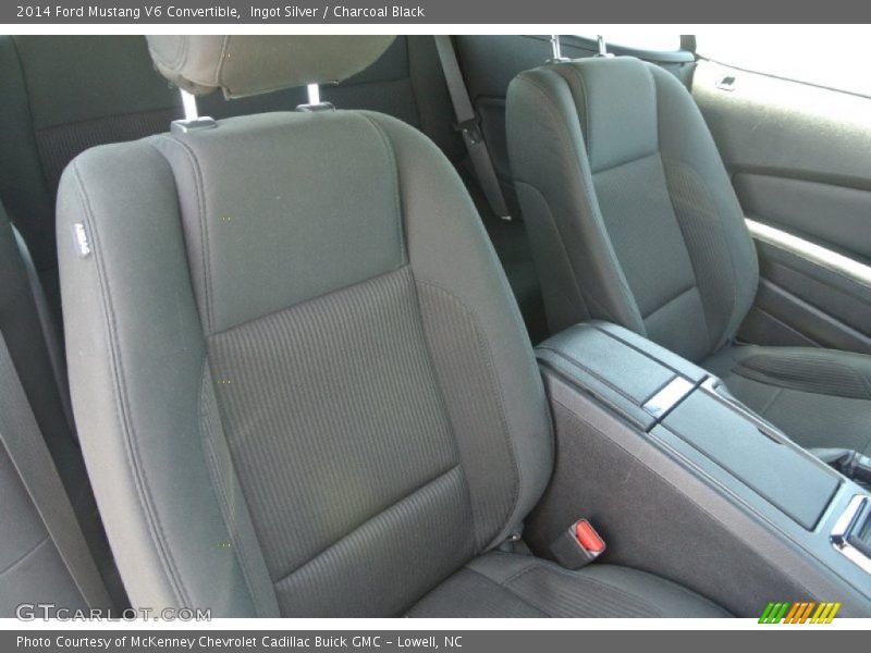 Ingot Silver / Charcoal Black 2014 Ford Mustang V6 Convertible