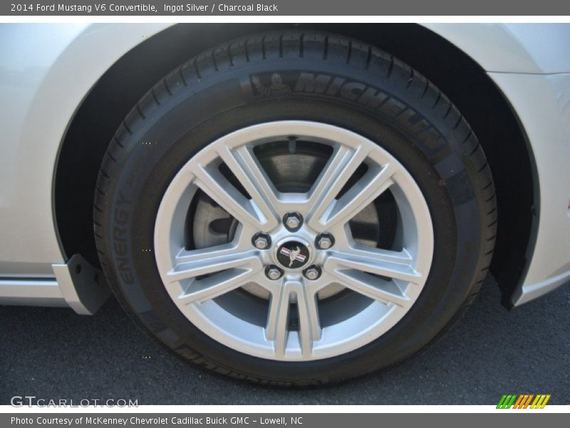 Ingot Silver / Charcoal Black 2014 Ford Mustang V6 Convertible