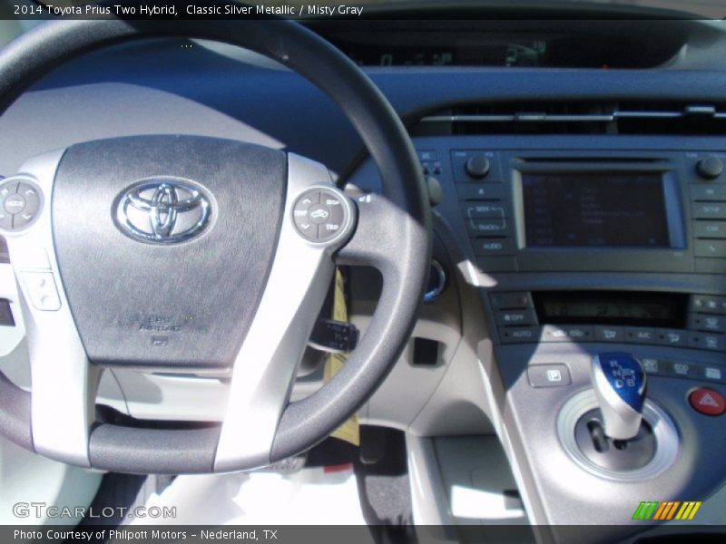 Classic Silver Metallic / Misty Gray 2014 Toyota Prius Two Hybrid