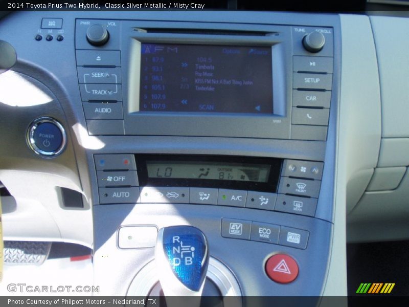 Classic Silver Metallic / Misty Gray 2014 Toyota Prius Two Hybrid