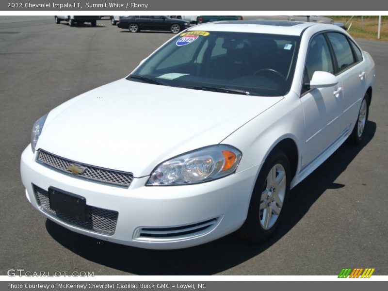 Summit White / Ebony 2012 Chevrolet Impala LT