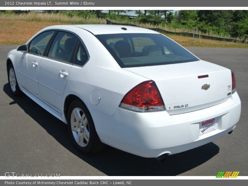Summit White / Ebony 2012 Chevrolet Impala LT