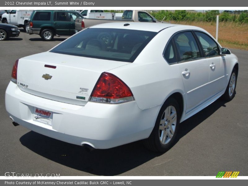 Summit White / Ebony 2012 Chevrolet Impala LT