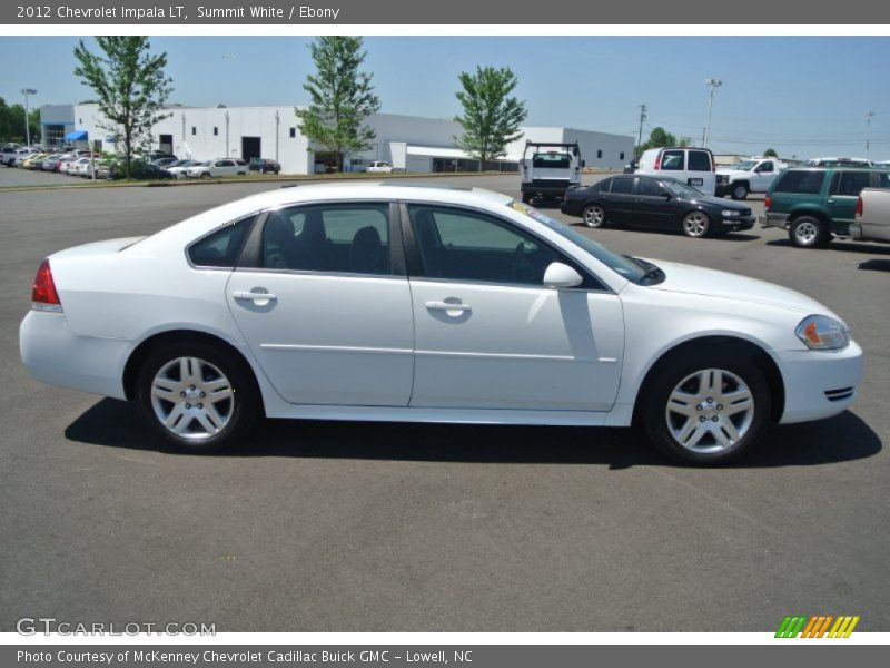 Summit White / Ebony 2012 Chevrolet Impala LT