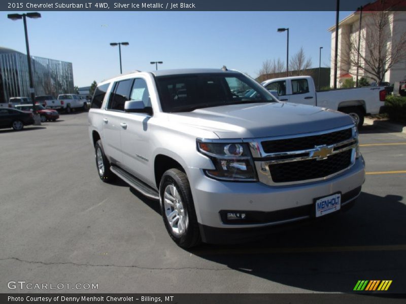 Silver Ice Metallic / Jet Black 2015 Chevrolet Suburban LT 4WD