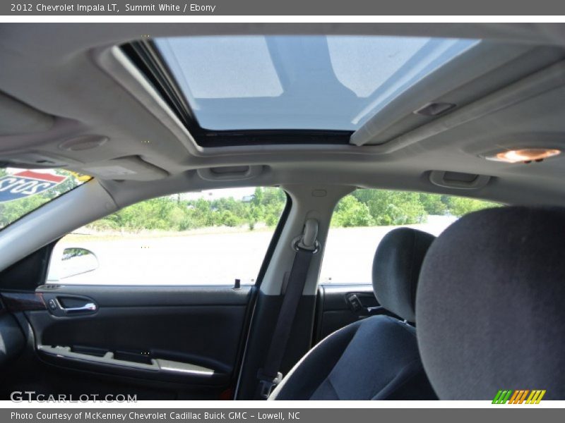 Summit White / Ebony 2012 Chevrolet Impala LT