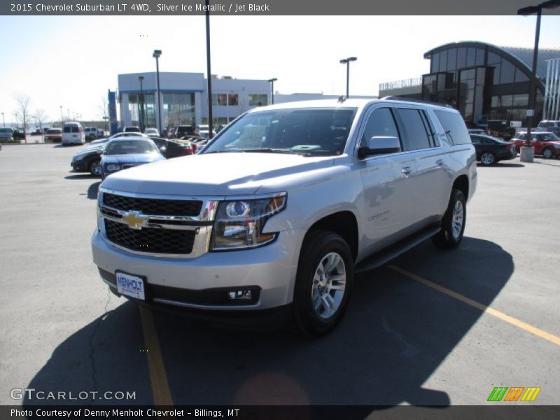 Silver Ice Metallic / Jet Black 2015 Chevrolet Suburban LT 4WD
