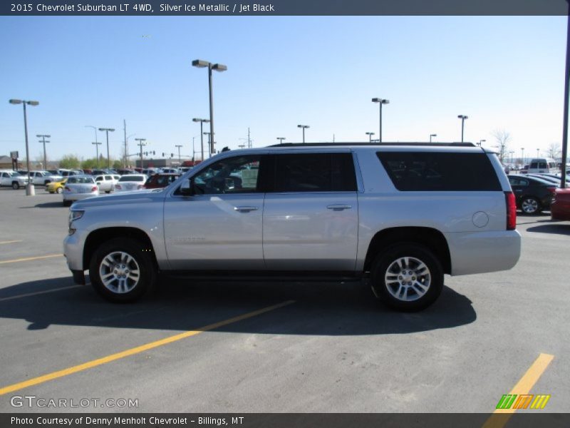 Silver Ice Metallic / Jet Black 2015 Chevrolet Suburban LT 4WD