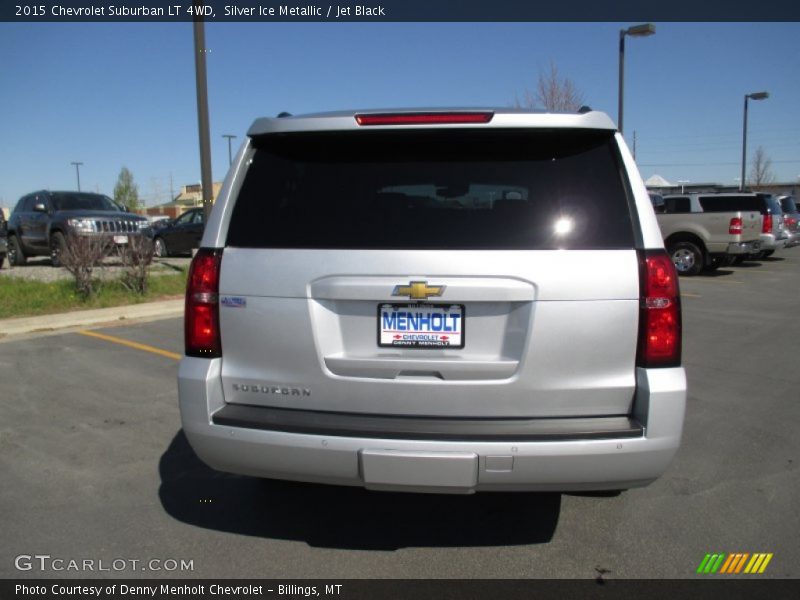 Silver Ice Metallic / Jet Black 2015 Chevrolet Suburban LT 4WD