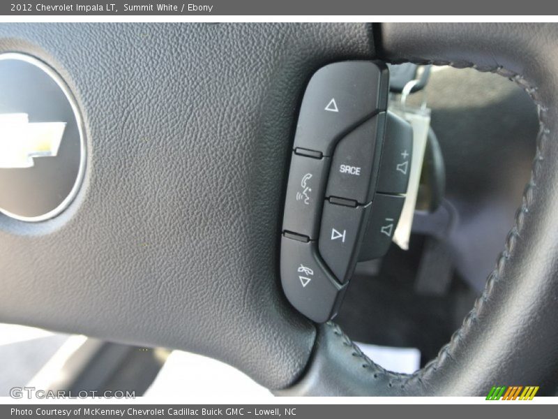 Summit White / Ebony 2012 Chevrolet Impala LT