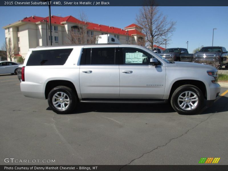 Silver Ice Metallic / Jet Black 2015 Chevrolet Suburban LT 4WD