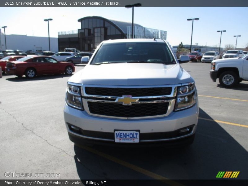 Silver Ice Metallic / Jet Black 2015 Chevrolet Suburban LT 4WD