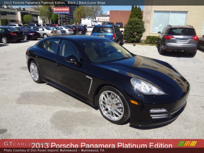 Black / Black/Luxor Beige 2013 Porsche Panamera Platinum Edition