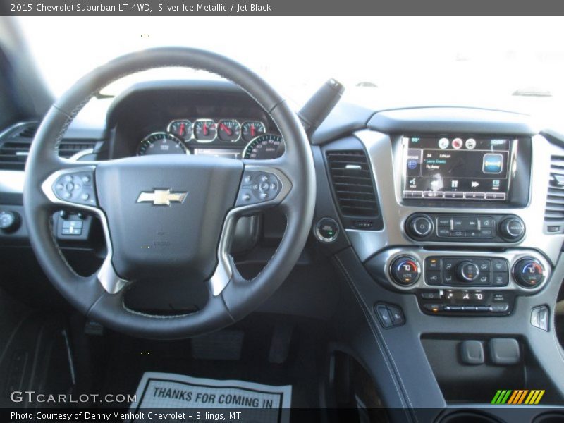 Silver Ice Metallic / Jet Black 2015 Chevrolet Suburban LT 4WD