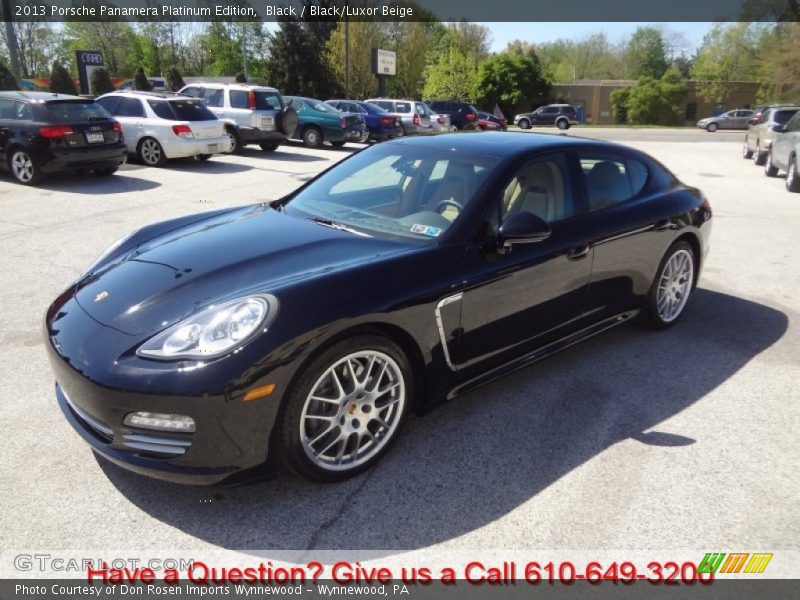 Black / Black/Luxor Beige 2013 Porsche Panamera Platinum Edition