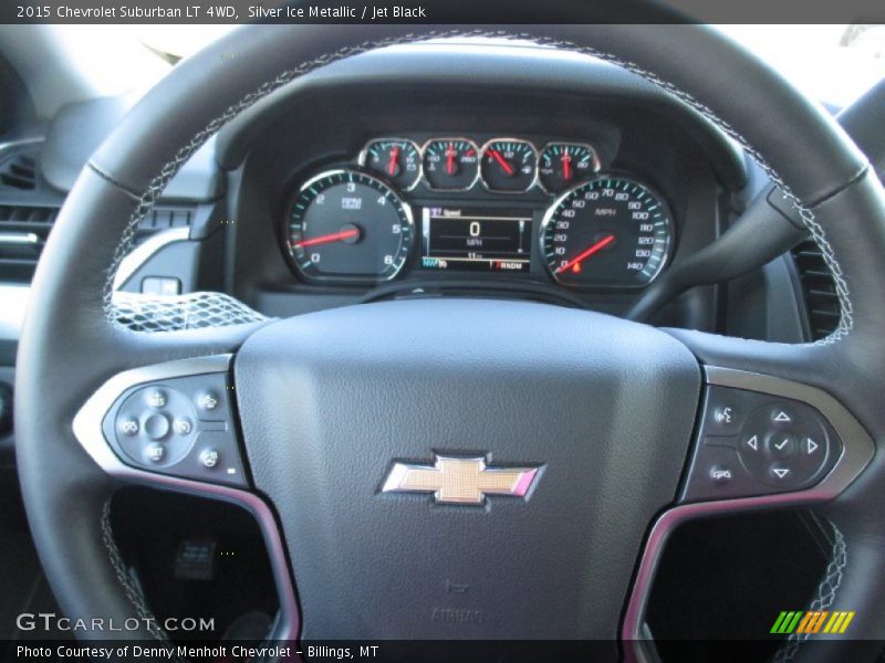 Silver Ice Metallic / Jet Black 2015 Chevrolet Suburban LT 4WD