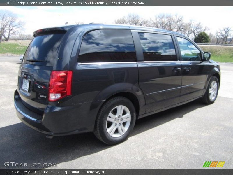 Maximum Steel Metallic / Black/Light Graystone 2013 Dodge Grand Caravan Crew